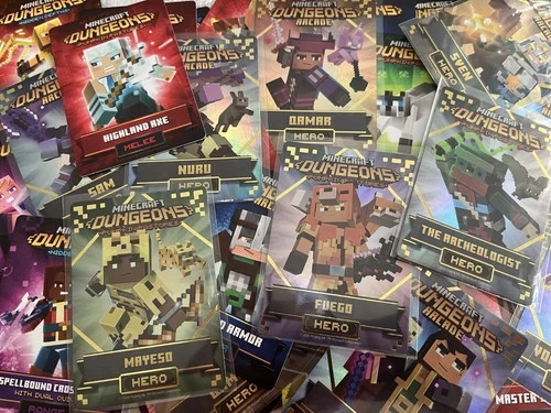 Tarjetas Arcade Minecraft Dungeons Serie 5 - ¡TÚ ELIGES!