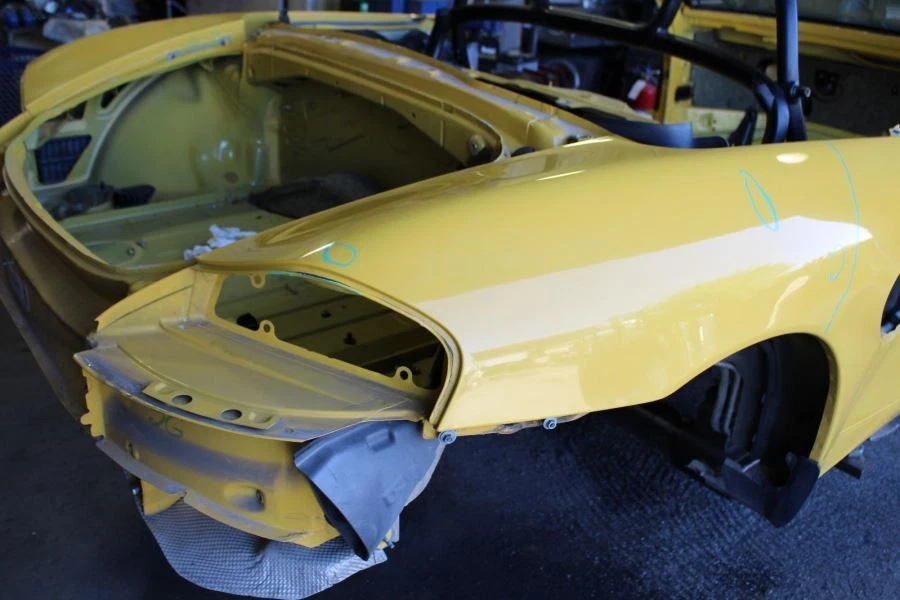 1997-2004 Porsche Boxster 996 2.7L Passenger Right Rear Quarter Panel Assembly - Image 2 of 4