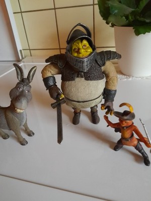 Dreamworks Shrek, Esel, Kater - Action Figuren, unbespielt, WEIHNACHTEN!