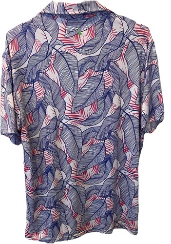 Camisa polo de golf TailerByrd para hombre extra grande XL estampado floral FPS30 - Imagen 2 de 7