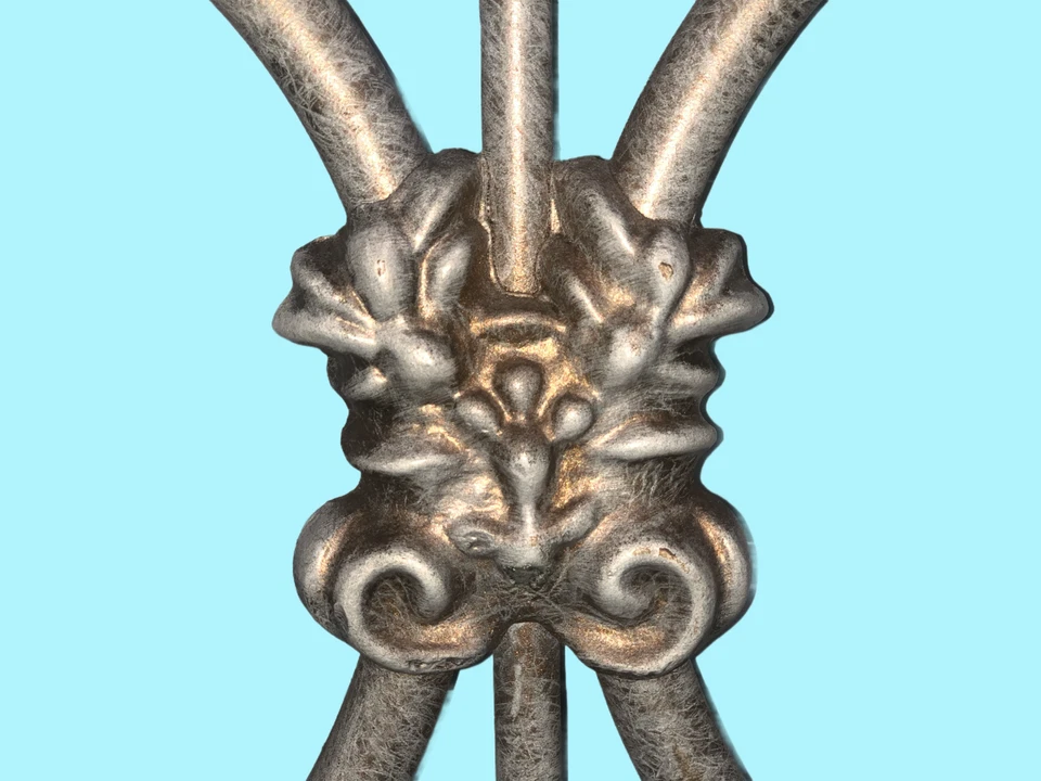 Cabeceira e rodapé de ferro forjado provençal francês tamanho real - Imagem 2 de 4