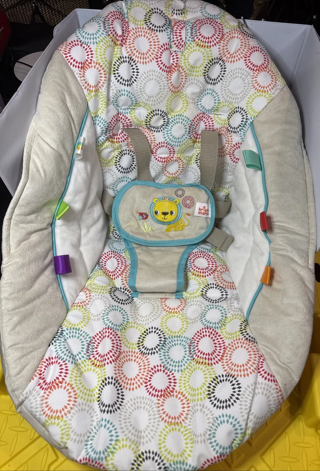 Bright Starts SEAT COVER PAD to Baby Swing PETITE JUNGLE - Lion on Front