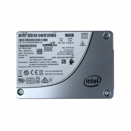 960GB SSD INTEL SSD D3-S4610 SERIES SATA SSDSC2KG960GB 2.5" 6Gb/s SATA SSD 960G