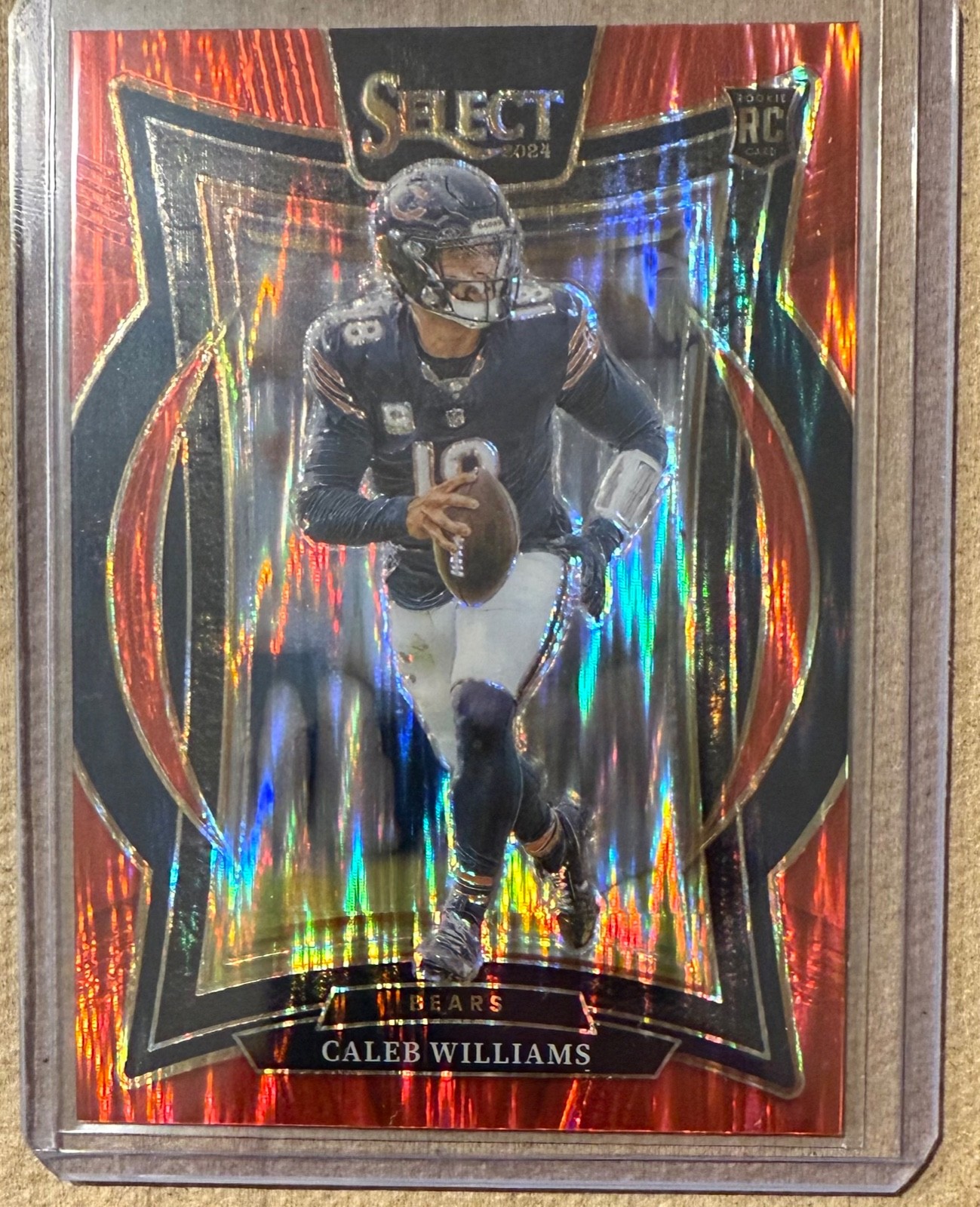 2024 Panini Select Caleb Williams #25 Concourse Red Shock /249 Rookie