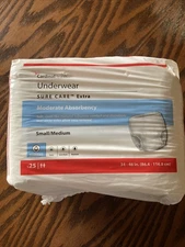 Cardinal Health Underwear Sure Care Plus Small/medium 25 pcs Moderate Absorbency