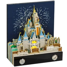 Time Piece Calendar 2026, 3D Sticky Notes 2026, Magic Castle with Weekly Cale...