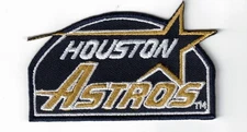 Houston Astros Blue 90s Embroidered 3in Iron / Sew-On Patch