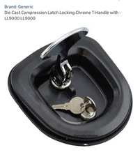 Latch Locking Chrome T-Handle with -LL9000 LL9000