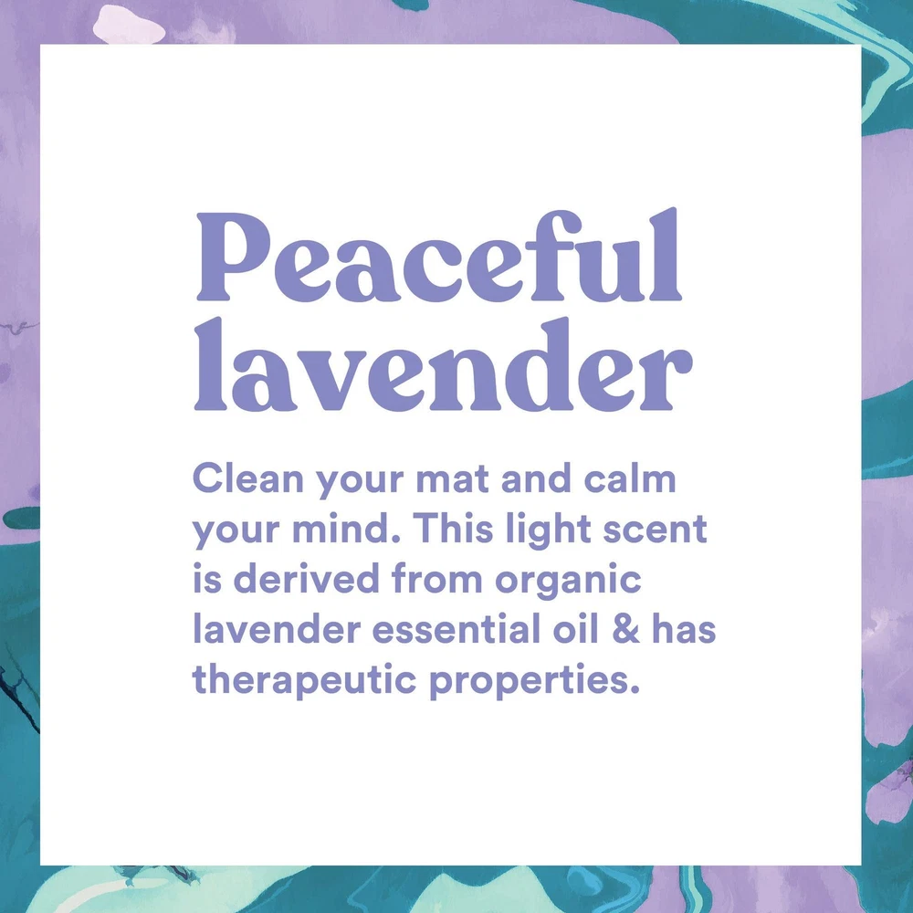 Lavender Yoga Mat Cleaner Spray 4 fl oz - No Residue Non-Slippery Formula