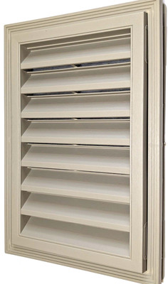 Mid America Gablemaster Exterior Wall Gable Vent Screened 008 Clay 12''x18'' Vert