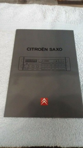 Citroen Saxo Radio Cassette Bedienungsanleitung/Handbuch