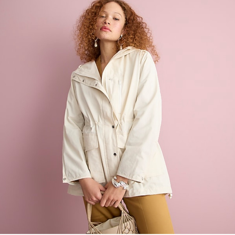 J.Crew Perfect Lightweight Jacket Soft Champagne … - image 1