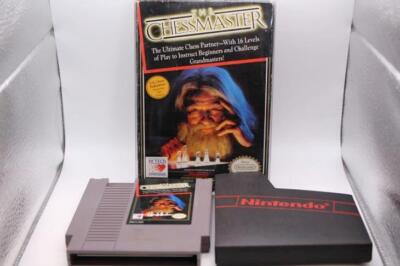 The Chessmaster Nintendo Entertainmen NES BOX Set CIB manual PROTECTOR PLASTIC