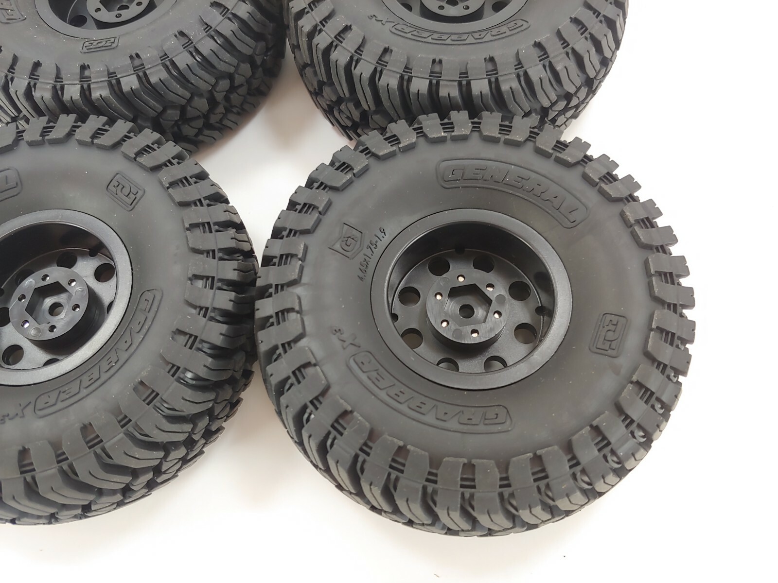 NEW Element RC General Grabber X3 Tires on 12mm hex Wheels 4.65x1.75-1.9