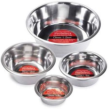 Dog Dish Stainless Steel Dining Bowls For Dogs Gloss Finish Choose From 6 Sizes