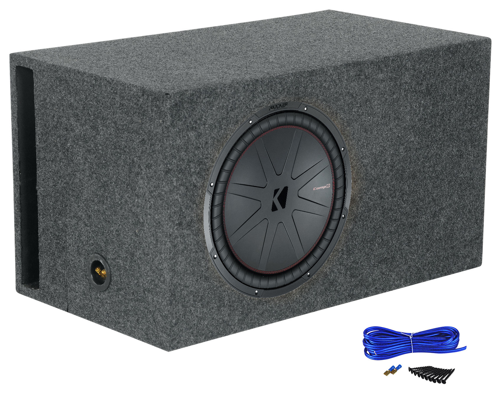 Автомобильный сабвуфер Kicker 48CWR154 COMPR15 15 мощностью 1600 Вт Вентилируемый корпус сабвуфера 56890₽