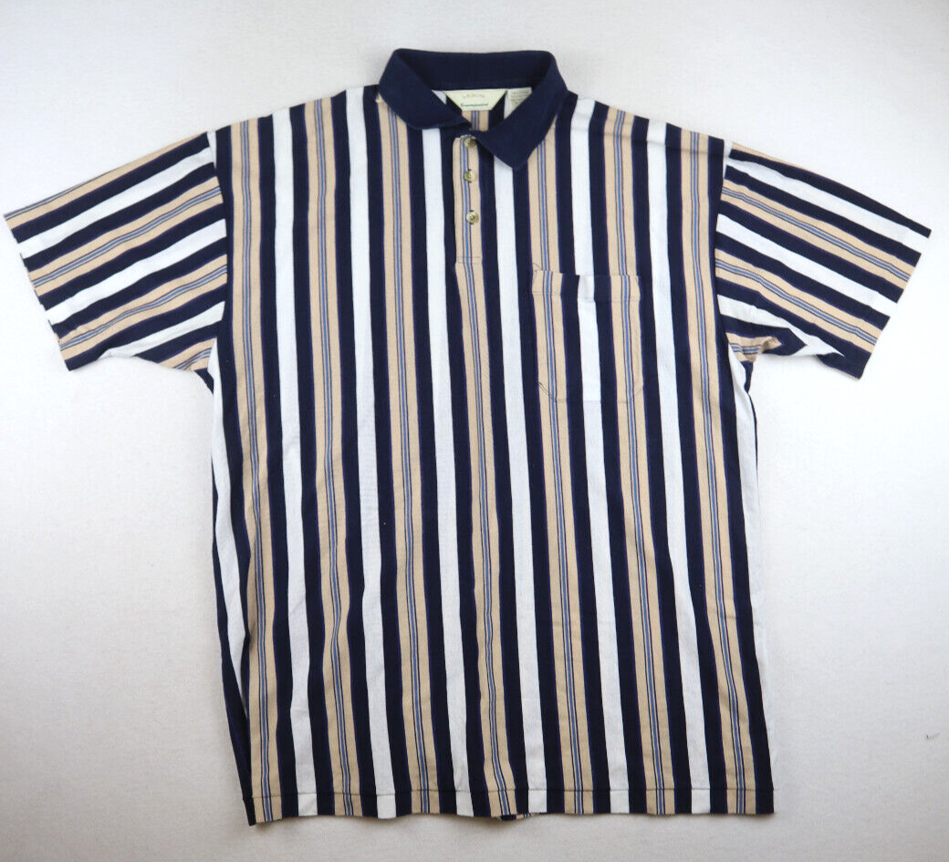 トップス 90s OLD NAVY Border Velore Polo Rare 90S Old Uniqlo Navy Tag Polo Shirt Border L | eBay