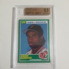1989 SCORE DEION SANDERS BGS 9.5