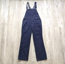 Vintage 70s Denim Bib Carpenter Overalls Straight Leg Jeans 35x31