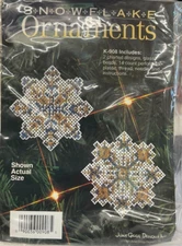 JUNE GRIGG DESIGNS #K908 SNOWFLAKE ORNAMENTS KIT
