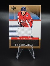2021-22 Upper Deck Hockey Series 1 CONNOR MCMICHAEL Debut Dates Jersey #DD-11