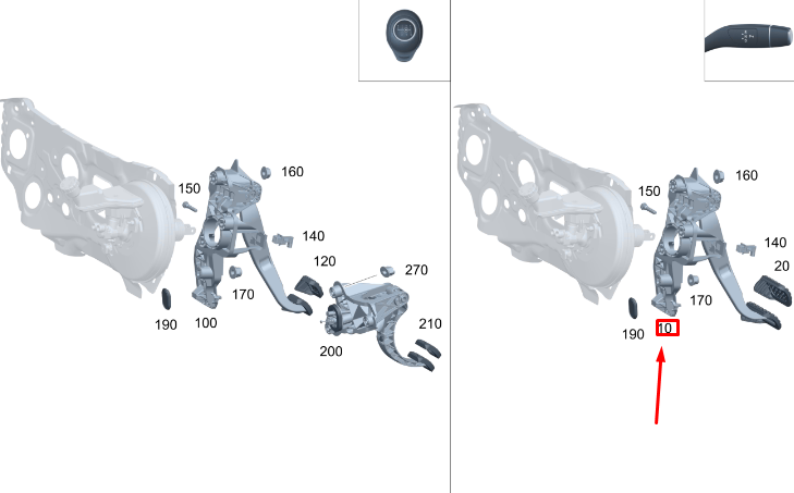 MERCEDES-BENZ GLA H247 AMG Brake Pedal LHD A1772901000