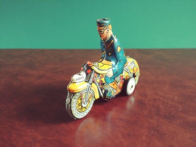 Marx Toys Tin Wind-up Tricky Police Motorcycle Tinplate | eBay