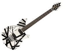 Used Evh Wolfgang Special Satin Striped Electric Guitar - Black/white