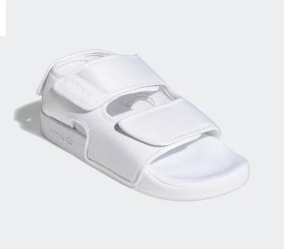 Nuovo sandalo Adidas Originals Adilette 3.0 uomo bianco EG5026 taglia 8