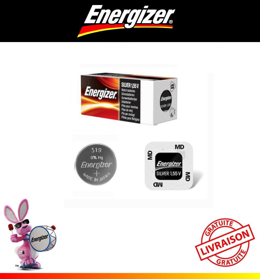 Pile pour montre Energizer 321 364 370 371 373 377 379 390 394 395