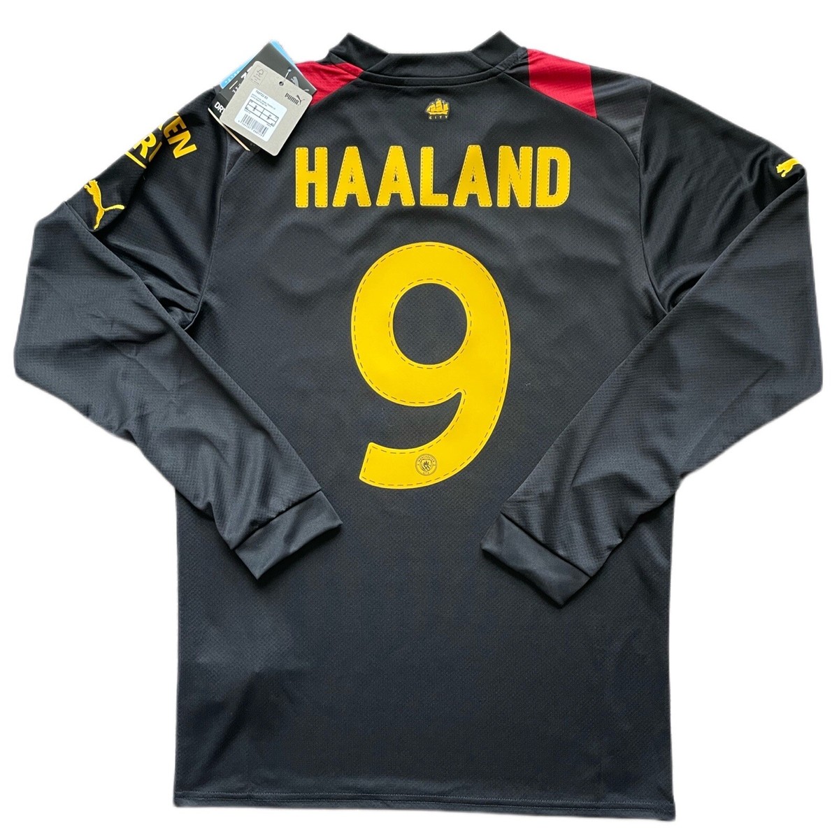 マンチェスター・シティ Haaland 9 シャツ　Mサイズ マンチェスター・シティ HAALAND 9 シャツ - メルカリ