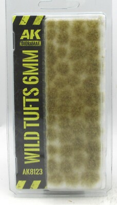 AK Interactive AK8123 Wild Tufts 6mm [2024] (Diorama Series) Dry Steppe Grass
