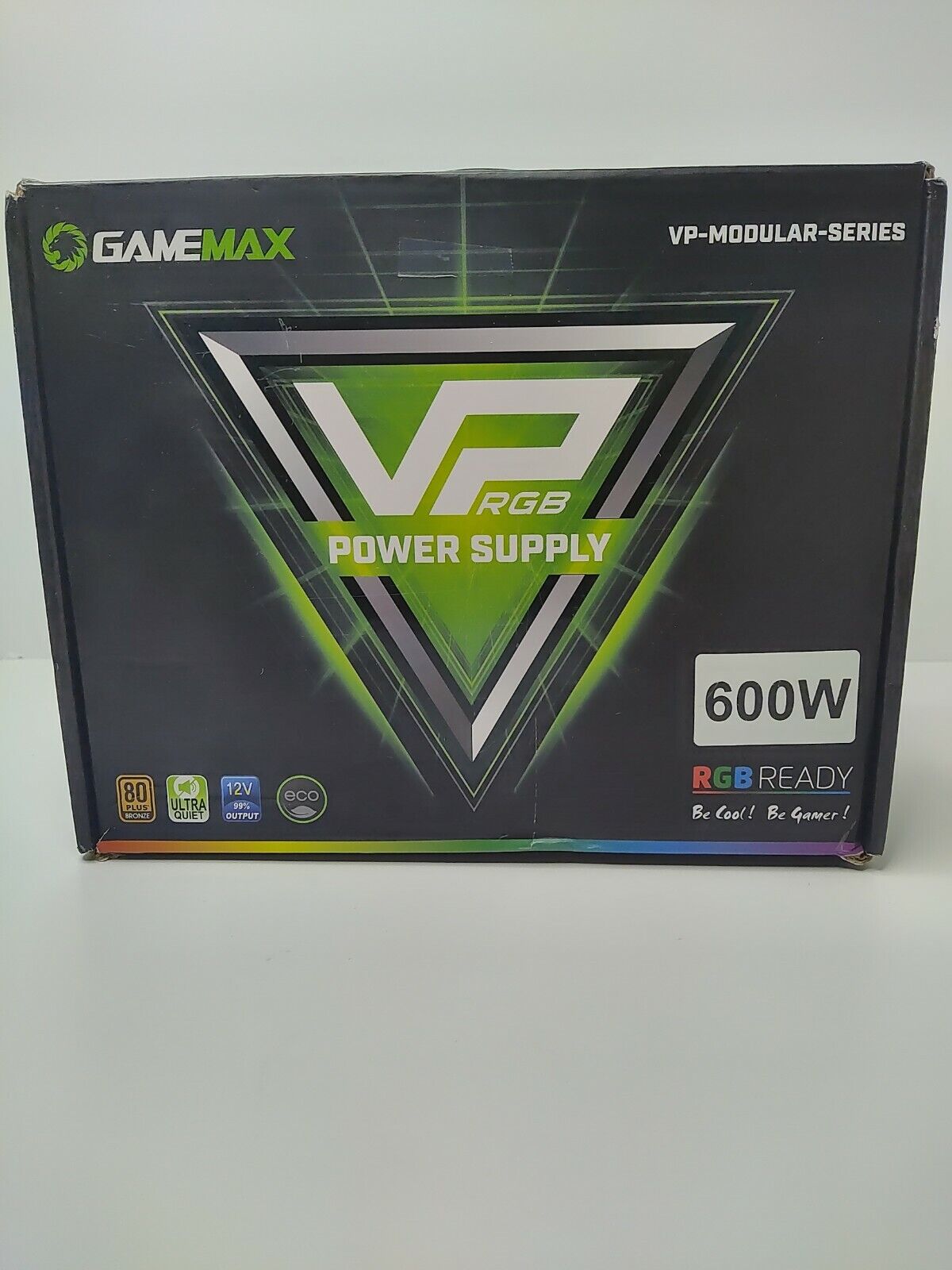 GAMEMAX VP-600-RGB 80+ Bronze Certified Power Supply 600W 3 Color RGB LED  ATX12V