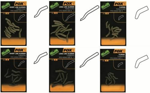 Fox Zig Aligna Sleeves Fluo Orange - Pour Aligner Ligne De Pêche | 8 Pièces, Tailles Hameçons 10 à 6