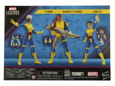 マーベルレジェンド・X-men 3パック Hasbro Marvel Legends Series 60th Anniv X-Men Storm Forge Jubilee