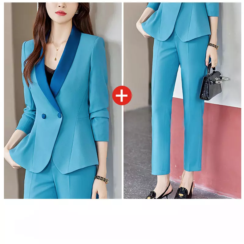 Women's Spring Formal Work Clothes Dress Office Suit Pants 2 Pics