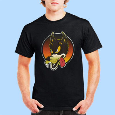 Jerry Garcia Wolf Guitar Black T-Shirt Size S-5XL