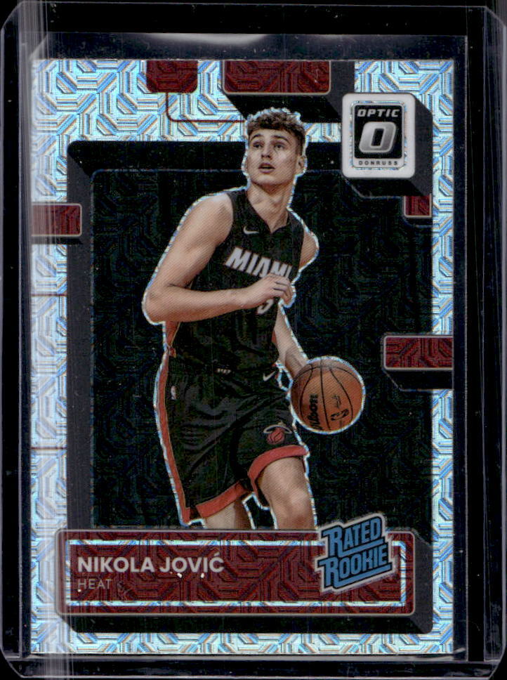 2022-23 Donruss Optic Nikola Jovic Choice Mojo Prizm Rated Rookie Card RC #224
