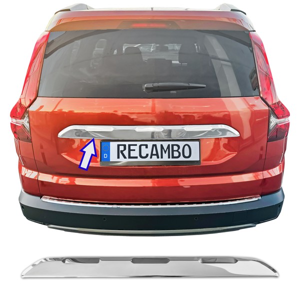Edelstahl Kofferraumleiste üBer Kennzeichen Passend FüR Dacia Jogger | Ab 2021>-image
