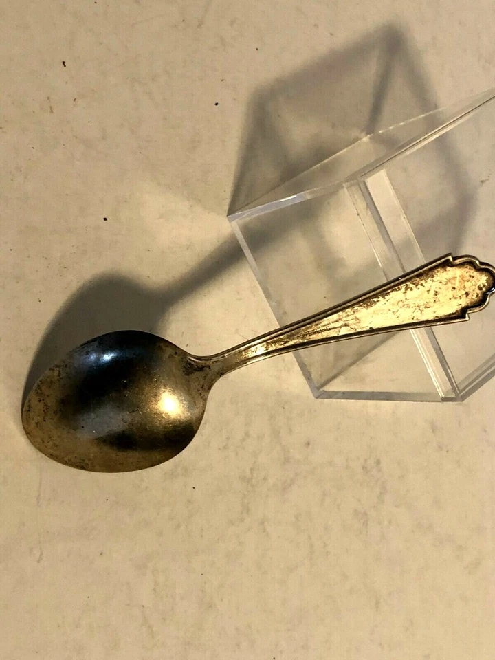 1950 БУТОН РОЗЫ СТЕРЛИНГОВАЯ ДЕТСКАЯ ЛОЖКА - Изображение 3 из 4