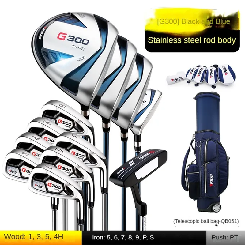 Complete 12Piece RightHanded Men's Golf Club Set with Bag Ideal for