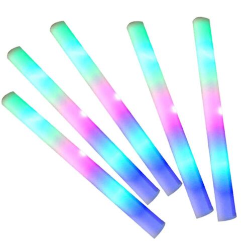 Party Festival Colorful Flashing LED Foam Stick RGB LED Cheer Tube Glow Sticks - Photo 1 sur 7
