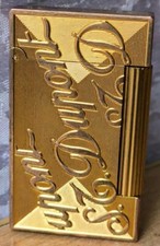 Rare Vintage cigarette Lighter Gold Plated Dupont Paris France Stoupont