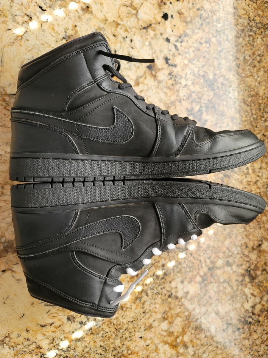ナムオNike Air Jordan 1 ミッド トリプルブラック28cm ナイキ エアジョーダン1 ミッド トリプルブラック 28.0 - メルカリ