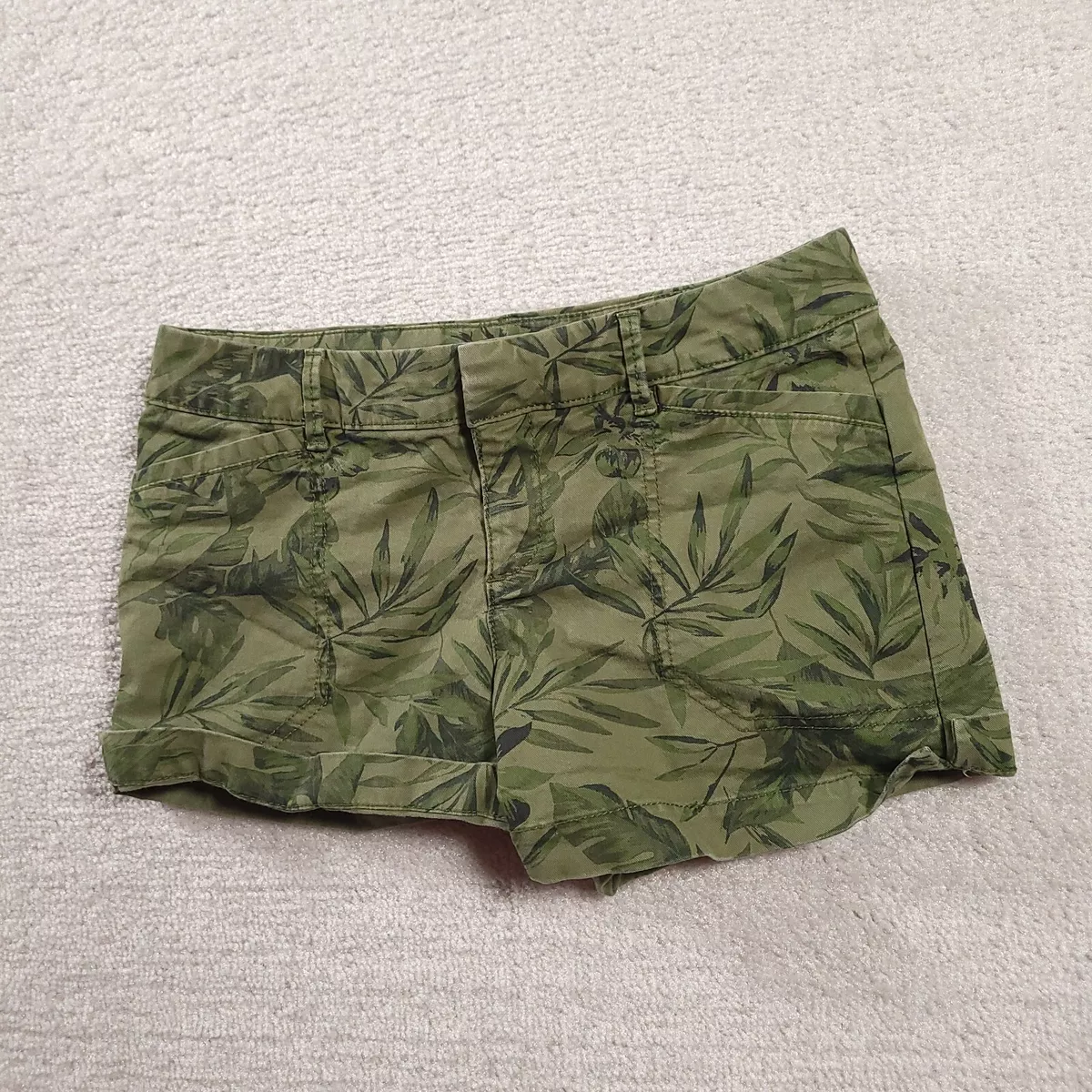 Green chino shorts womens sale