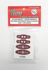 Gofer Racing 17304 Woodgrain Hot Rod Guages
