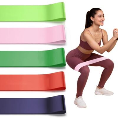Juego de 5 bandas de ejercicio con bucle de resistencia para hacer ejercicio