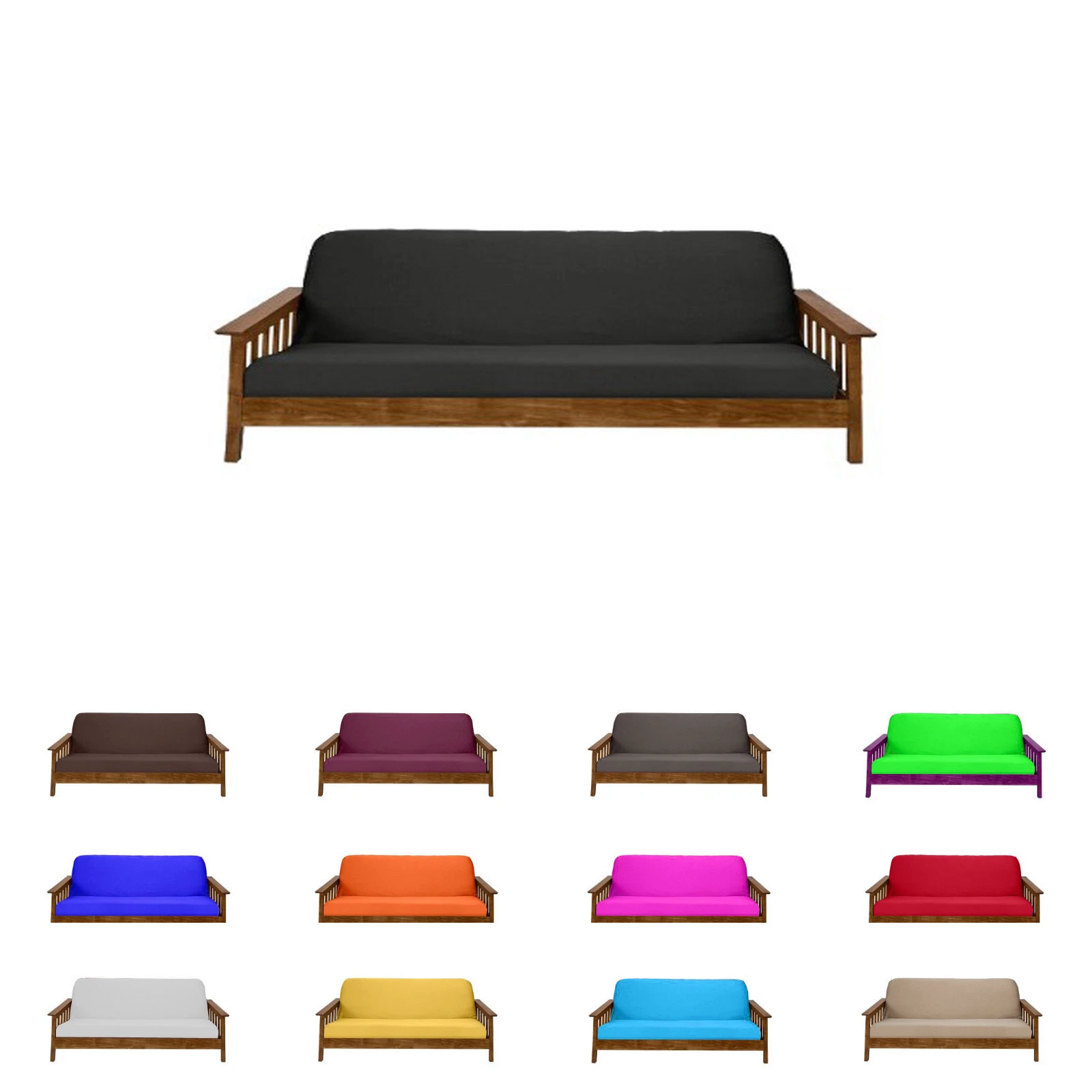 Futon Mattress Covers, Slipcovers, Mattress Cover Protector, Twin Full Queen
Opens in a new window o