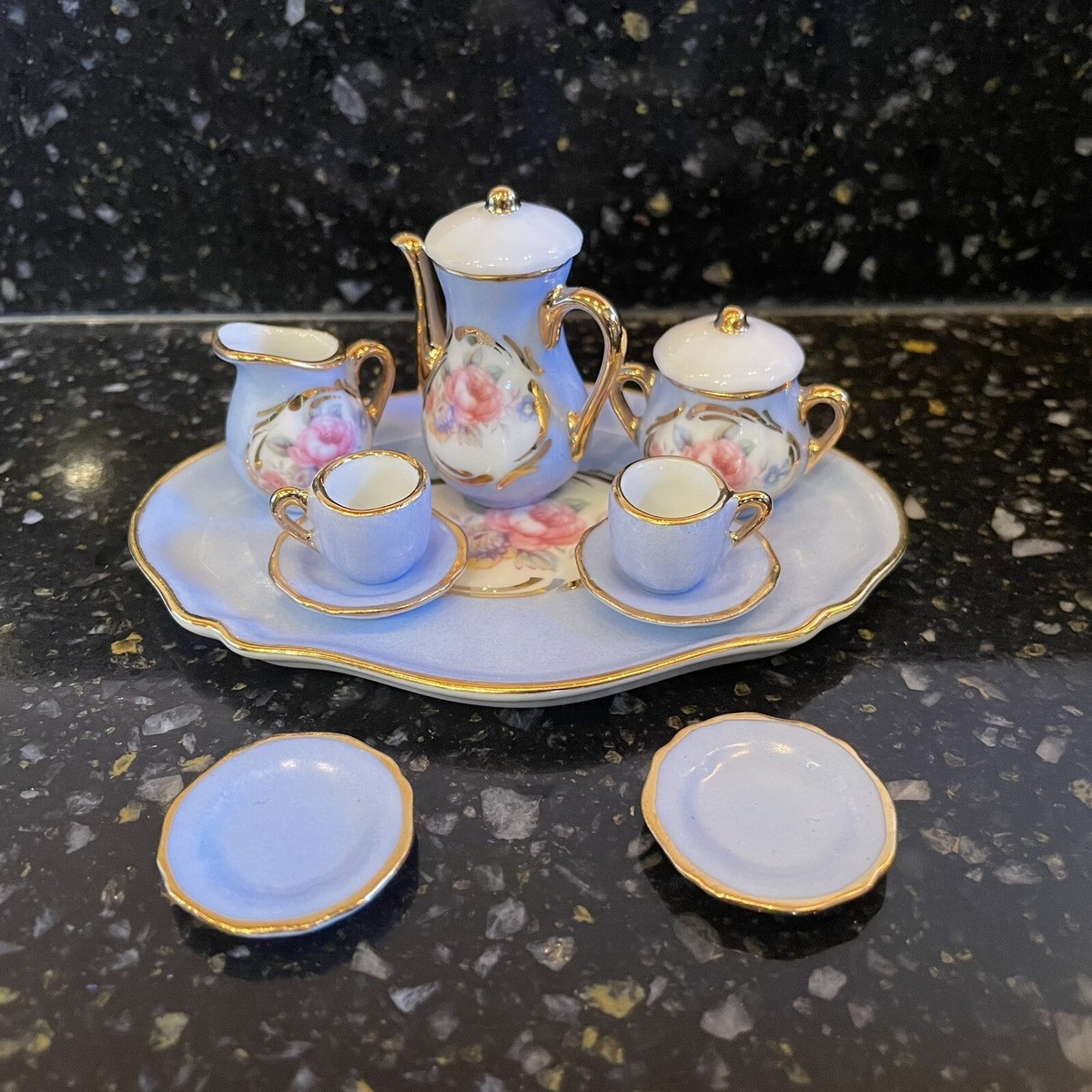 Limoges Mini Tea Set - France - Hand Made - Rare | eBay