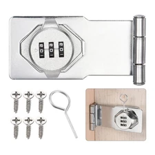 Password Hasp Lock Cabinet Door Combination Lock 90 Degree Barn Door Lock Latch